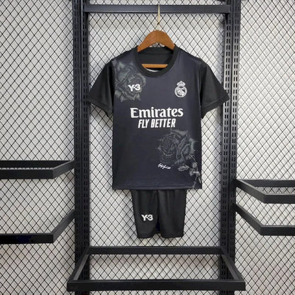 Kit Infantil Real Madrid 2024/25 Y 3 Rosa Edição Especial 2