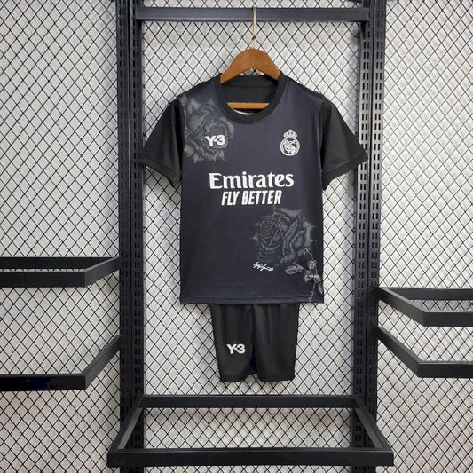 Kit Infantil Real Madrid 2024/25 Y 3 Rosa Edição Especial 2