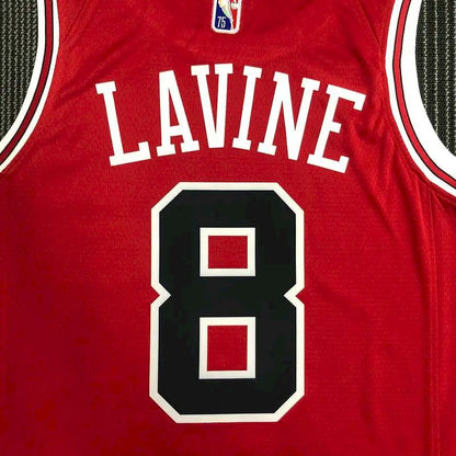 Camisa vermelha masculina Zach LaVine Team – Edição de 75º aniversário