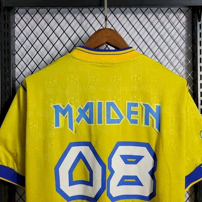 Camisa amarela retrô do West Ham United Iron Maiden 2008