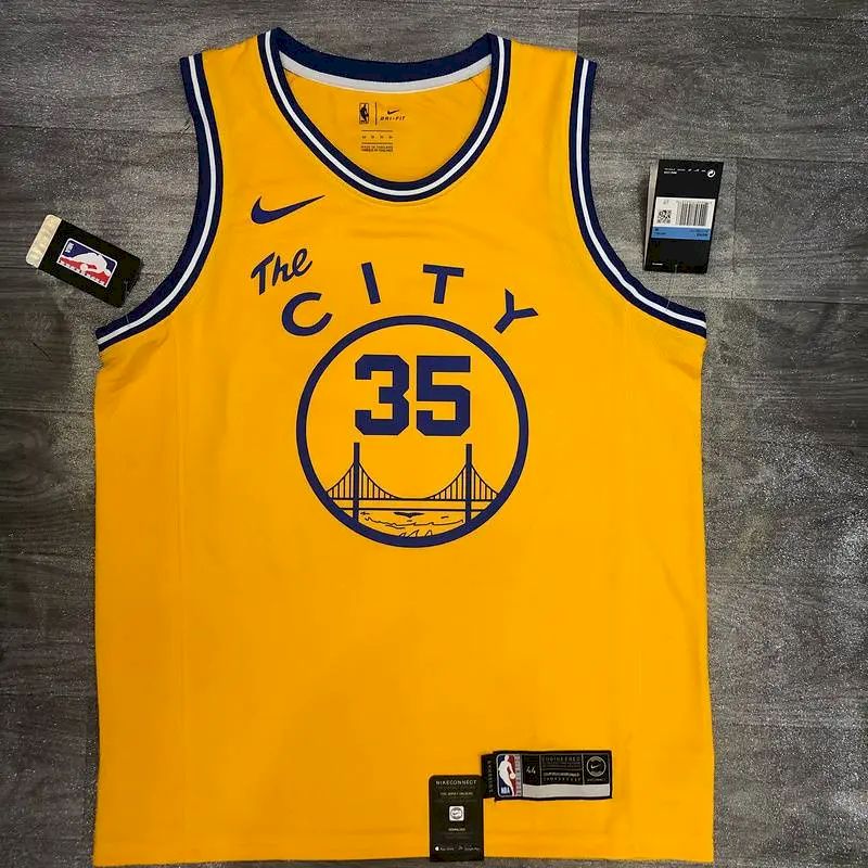 Camisa Kevin Durant Masculina Amarela Versão Jogador – The City Classic Edition