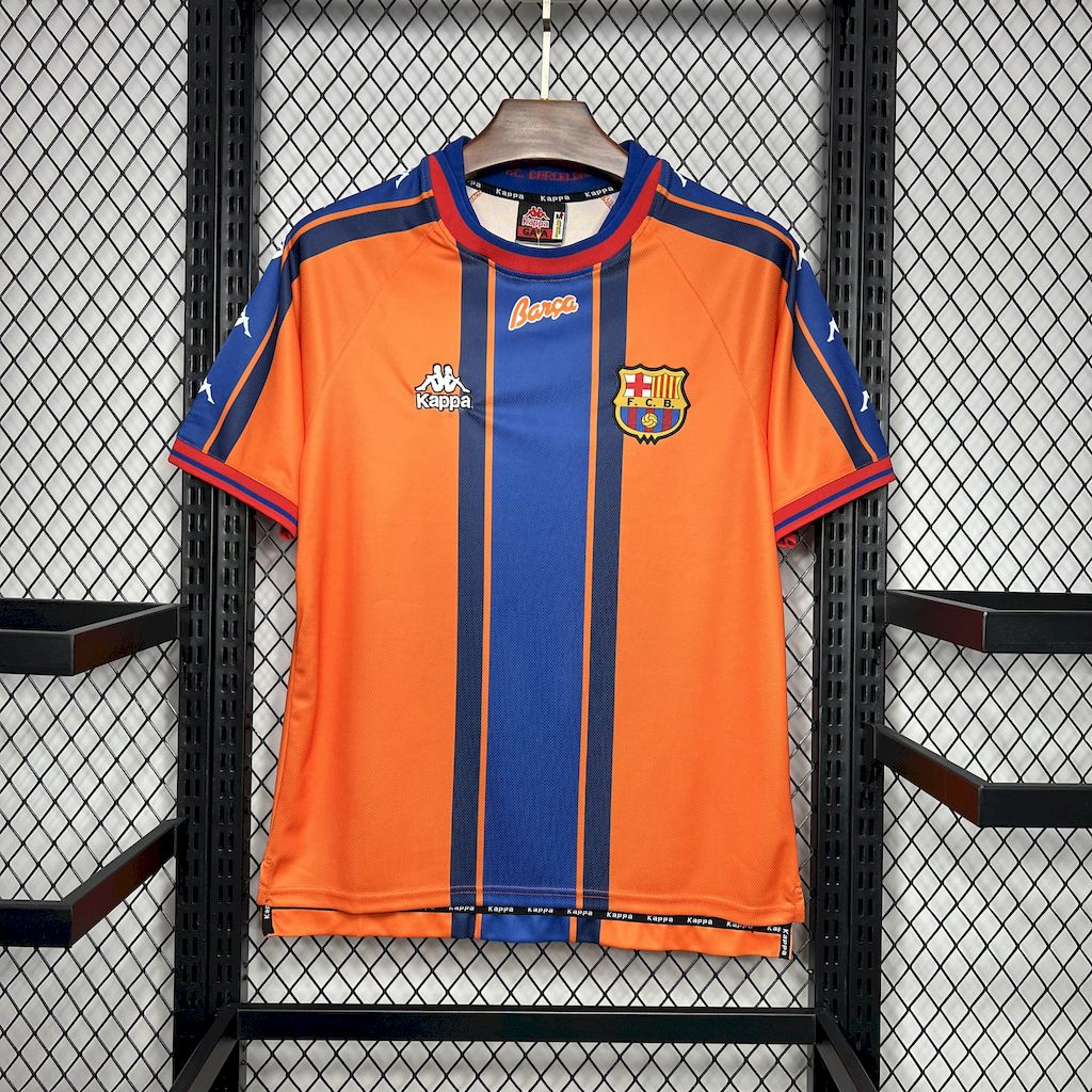 Camisa retrô alternativa do Barcelona 1997/98