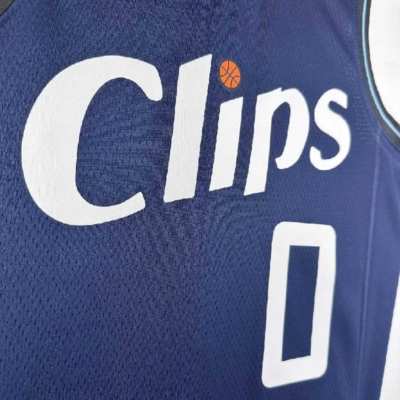Camisa azul masculina Russell Westbrook 2024 – Edição City
