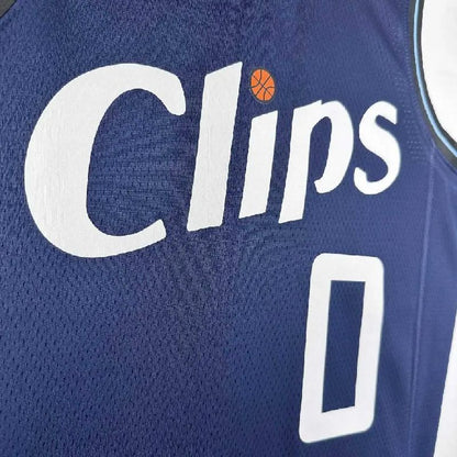 Camisa azul masculina Russell Westbrook 2024 – Edição City