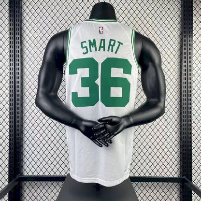 Camisa masculina Marcus Smart branca da equipe