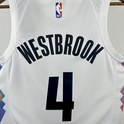 Denver Nuggets 2024/25 City Edition Cor Branca WESTBROOK#4