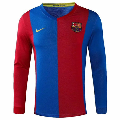 Camisa retrô de mangas compridas do Barcelona 2006/07 Home