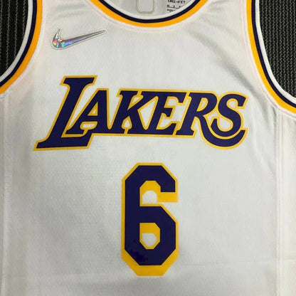 Camisa masculina LeBron James White Team – Edição de 75º aniversário