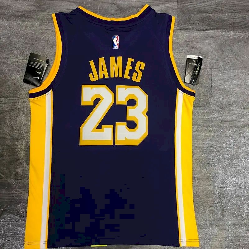 Camisa LeBron James Masculina Roxa Versão Jogador – Edição Clássica Retrô