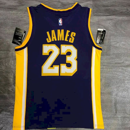 Camisa LeBron James Masculina Roxa Versão Jogador – Edição Clássica Retrô