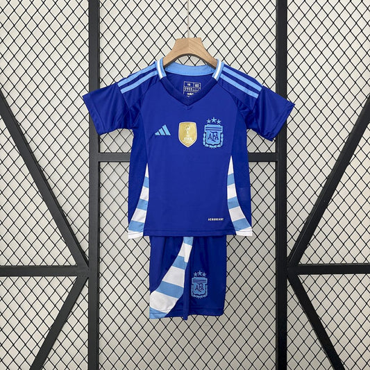 Uniforme reserva infantil da Argentina 2024/25
