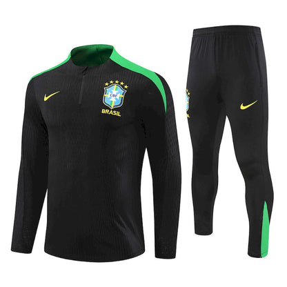 Suéter adulto com zíper e calça Brasil 2024/25 14001