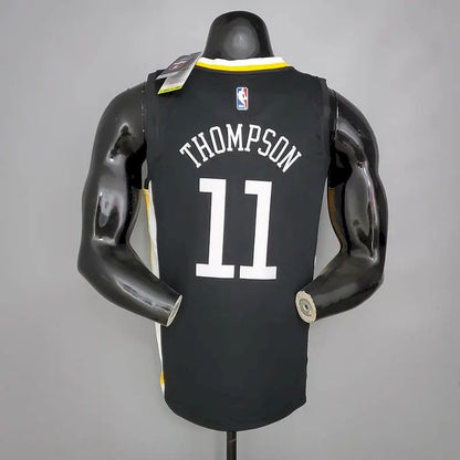 Camisa Klay Thompson com gola V preta, versão jogador, masculina – Edição Statement