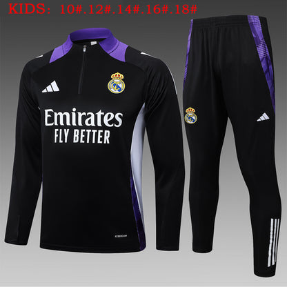 Suéter e calça infantil com zíper médio Real Madrid 2024/25 815