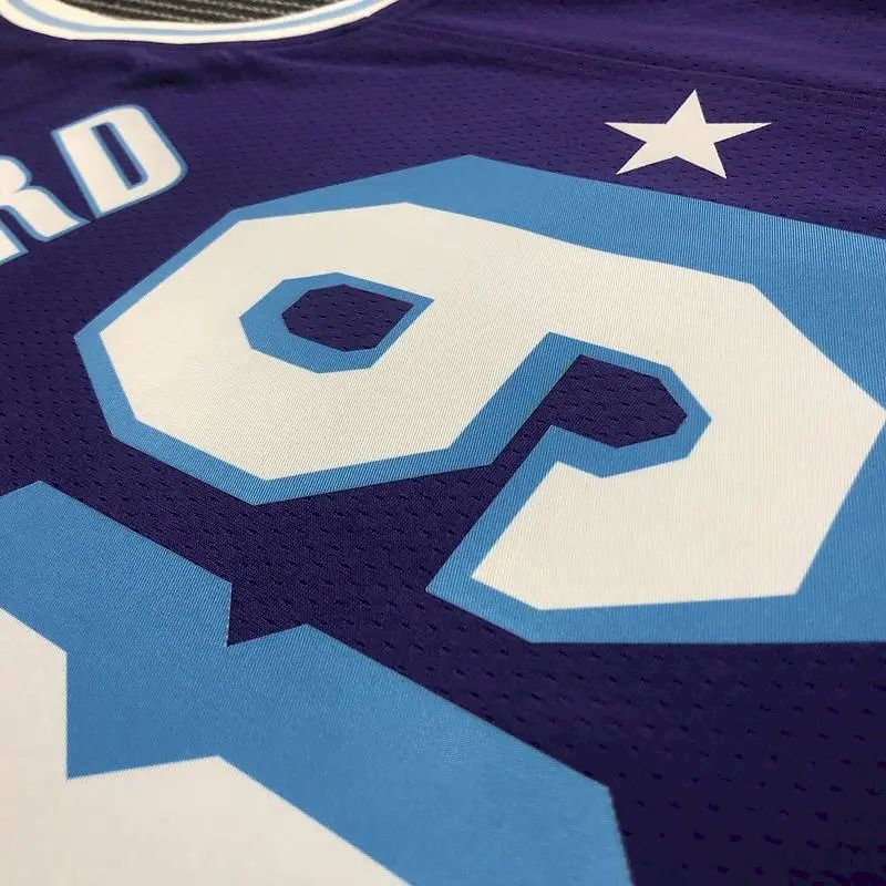 Camisa roxa masculina Dwight Howard - Edição City do 75º aniversário