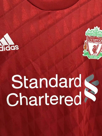 Camisa retrô de mangas compridas do Liverpool 2010/2012