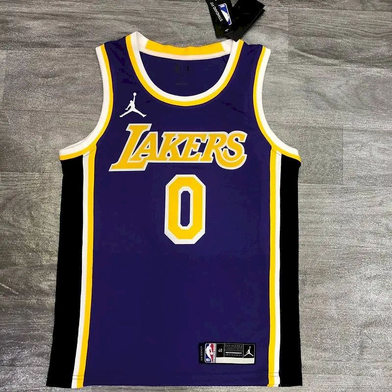 Camisa masculina Nick Young 2020-21 roxa Swingman versão jogador – Edição Statement
