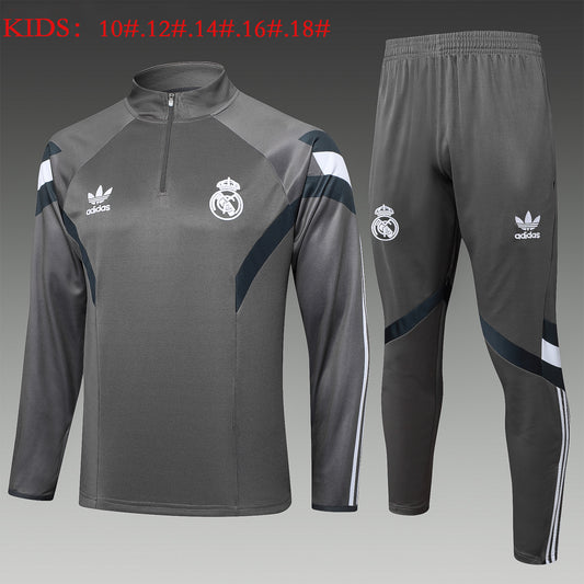 Suéter e calça infantil com zíper médio Real Madrid 2024/25 815