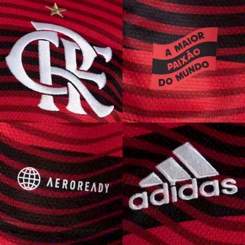 Camisa titular do Flamengo 2022/23