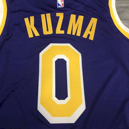 Camisa Masculina Kyle Kuzma Roxa Versão Jogador – Edição Clássica Retro