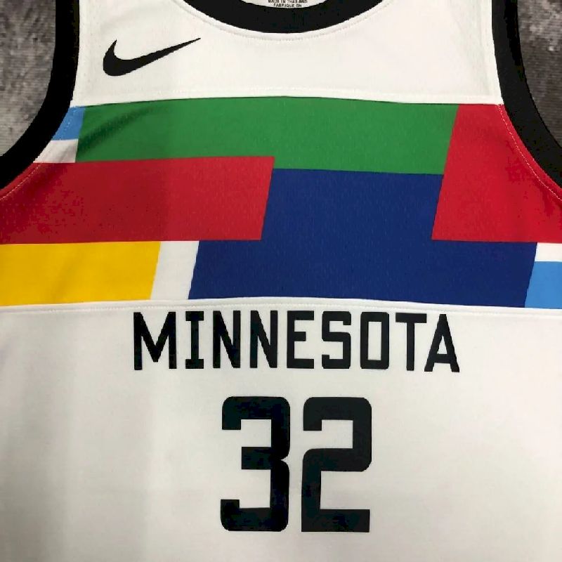 Camisa Karl-Anthony Towns Branca Masculina - Edição City