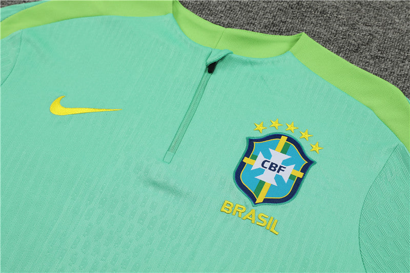 Suéter adulto com zíper e calça Brasil 2024/25 14001