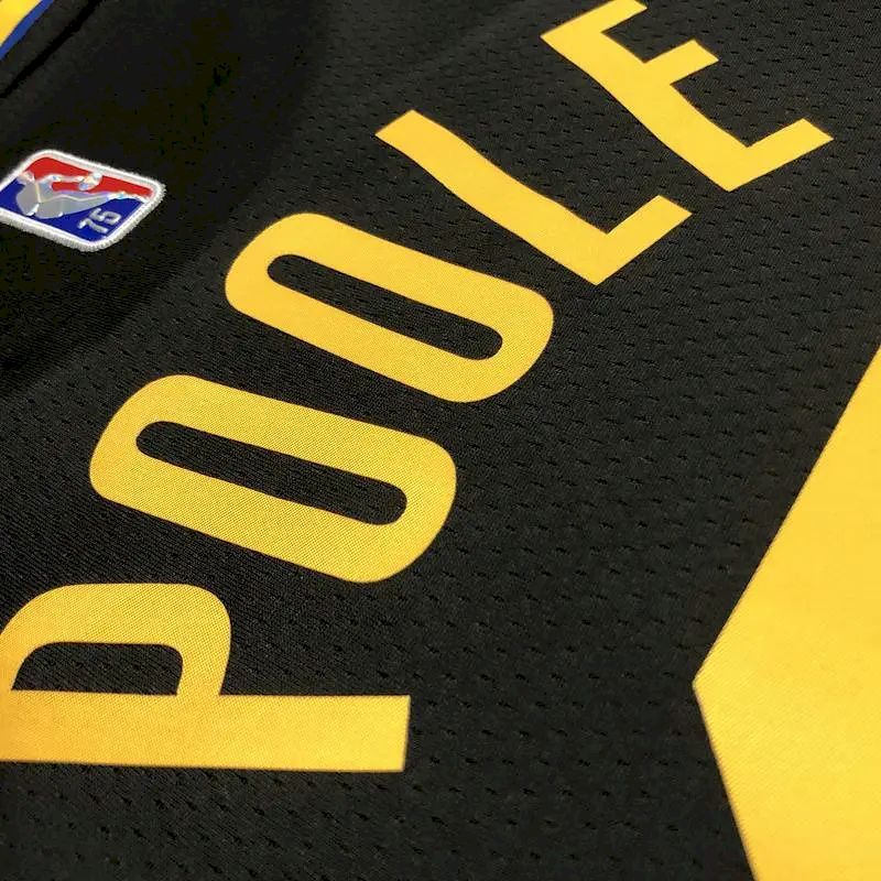 Men’s Jordan Poole Black Team Jersey – 75th Anniversary City Edition