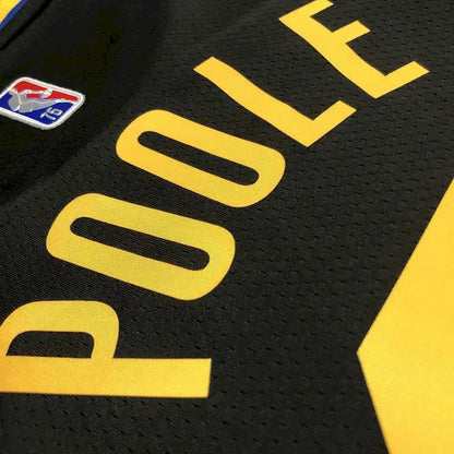 Men’s Jordan Poole Black Team Jersey – 75th Anniversary City Edition