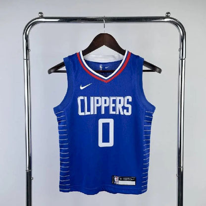 Camisa azul do time juvenil Russell Westbrook