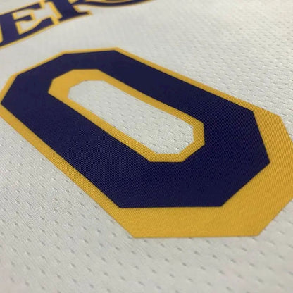 Camisa masculina Russell Westbrook branca – Edição de 75º aniversário