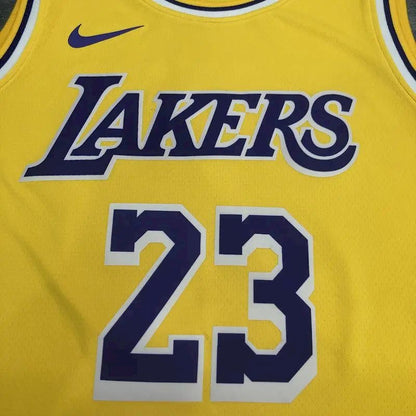 Camisa LeBron James Masculina Amarela Versão Jogador – Edição Clássica Retrô