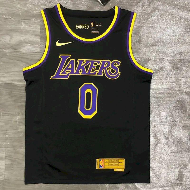 Camisa Masculina Kyle Kuzma 2020-21 Preta Swingman Versão Jogador – Edição Ganha