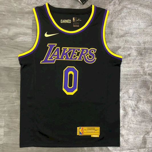 Camisa Masculina Kyle Kuzma 2020-21 Preta Swingman Versão Jogador – Edição Ganha