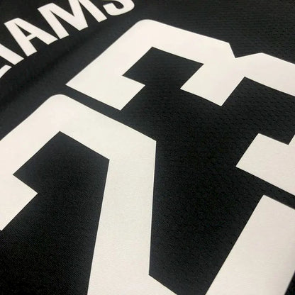 Camisa masculina Lou Williams 2020-21 preta versão Swingman Player – Edição City