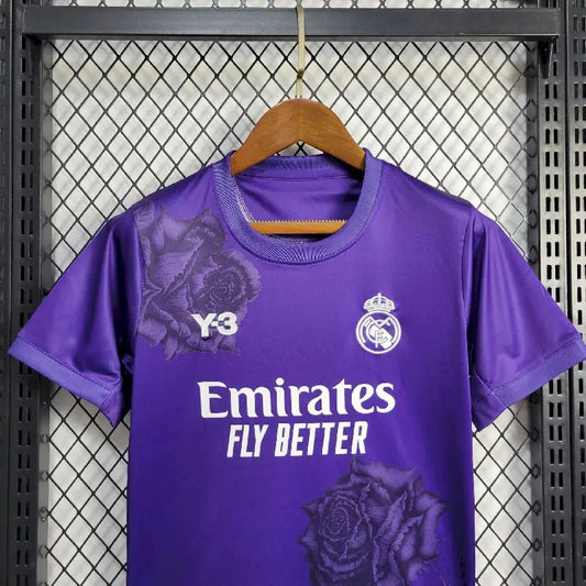 Kit Infantil Edição Especial Real Madrid 2024/25 Y 3 Rosa
