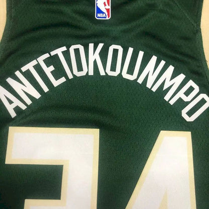 Camisa Swingman Verde Giannis Antetokounmpo Masculina 2020-21 – Edição Ícone