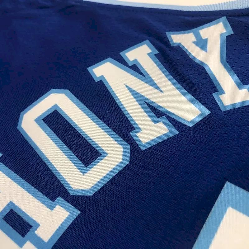 Camisa Carmelo Anthony 2021 Azul Masculina Versão Jogador – Edição Clássica