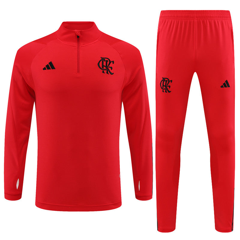 Blusa + Calça Flamengo 2023/24 Meio Zíper Adulto 14001