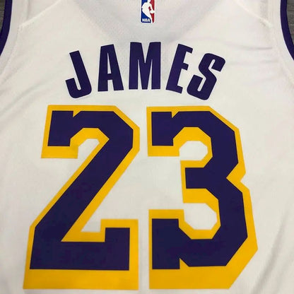 Camisa LeBron James Masculina Branca Versão Jogador – Edição Clássica Retrô