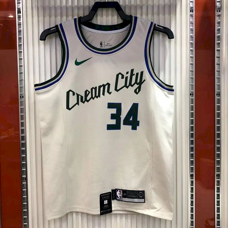 Camisa Swingman Branca Giannis Antetokounmpo Masculina 2020-21 – Edição Cidade