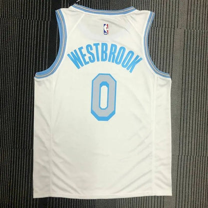 Camisa Russell Westbrook Branca Versão Jogador Masculina – Edição City