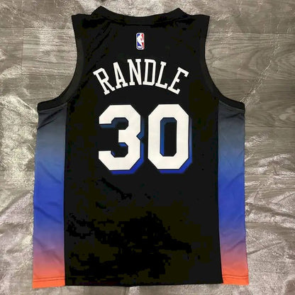 Camisa masculina Julius Randle Swingman preta – Edição City
