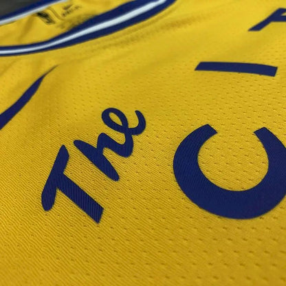 Camisa amarela masculina Stephen Curry versão jogador – The City Classic Edition