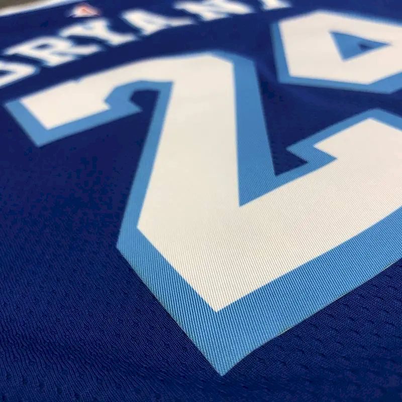 Camisa masculina Kobe Bryant azul versão jogador – Retro Classic Joint Edition