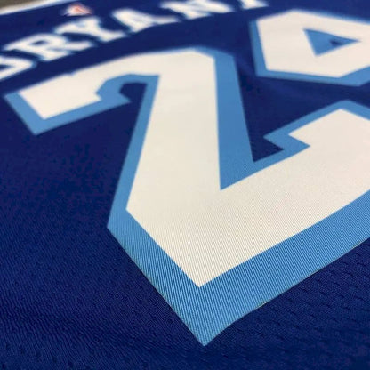 Camisa masculina Kobe Bryant azul versão jogador – Retro Classic Joint Edition