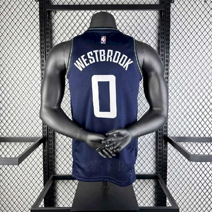 Camisa azul masculina Russell Westbrook 2024 – Edição City