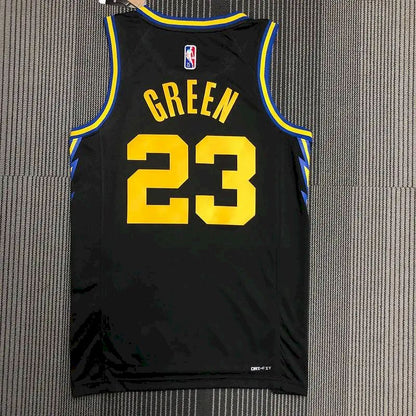 Men’s Draymond Green Black Team Jersey – 75th Anniversary City Edition
