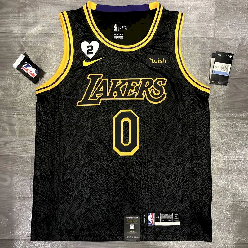 Camisa masculina Nick Young Black Mamba versão jogador