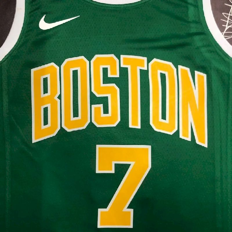 Camisa masculina Jaylen Brown Green Team