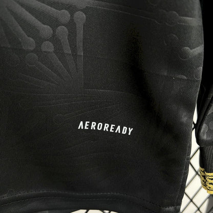 Men's Mexico 2025/26 Gold- Black Long Sleeve Jersey